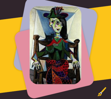 Seated Portrait of Dora the maar by Pablo Picasso